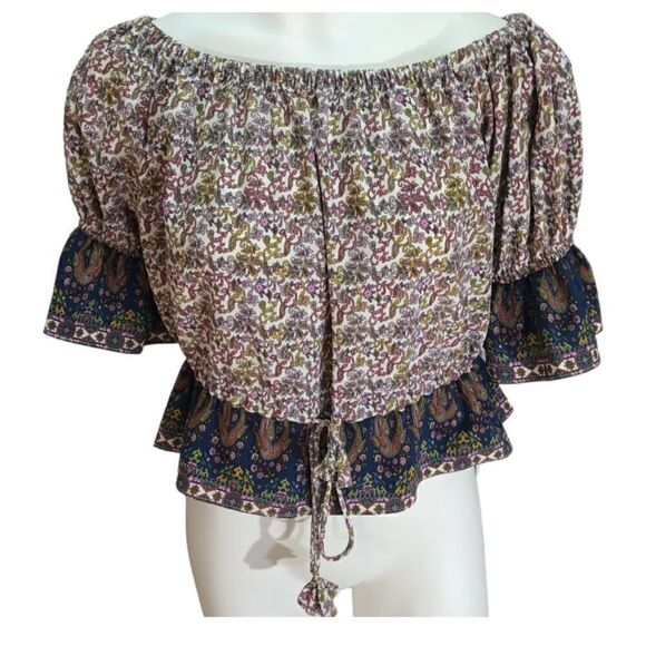 Misa Danya off the shoulder floral print top - Picture 2 of 6